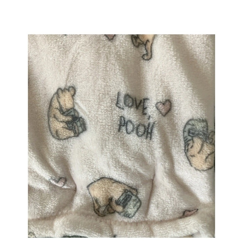 Disney Pooh Bear Collection Baby Blanket -Love Pooh You're As Sweet As Hunny NWT - Picture 9 of 12